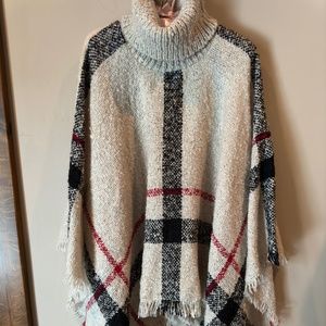 Womens Knit Poncho